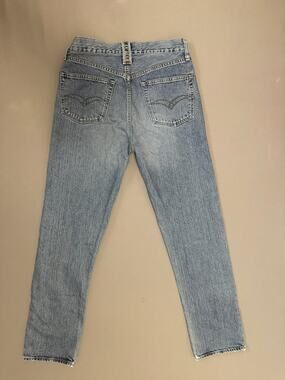 VTG Y2K Replay Reg Fit Medium Wash Button Fly Blue Jeans 30